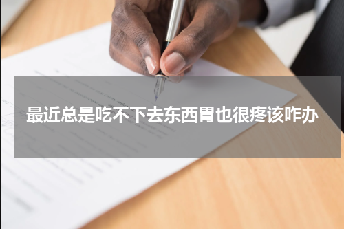 最近总是吃不下去东西胃也很疼该咋办