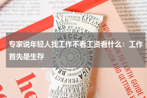 专家说年轻人找工作不看工资看什么：工作首先是生存