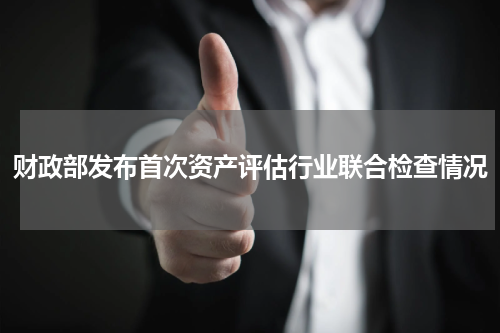 财政部发布首次资产评估行业联合检查情况