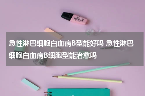 急性淋巴细胞白血病B型能好吗 急性淋巴细胞白血病B细胞型能治愈吗