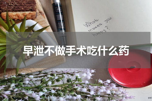 早泄不做手术吃什么药