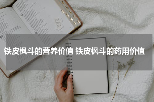 铁皮枫斗的营养价值 铁皮枫斗的药用价值