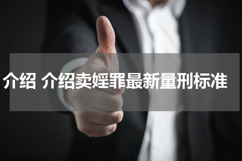 介绍 介绍卖婬罪最新量刑标准