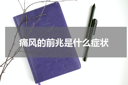 痛风的前兆是什么症状