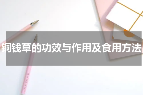 铜钱草的功效与作用及食用方法