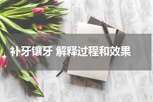  补牙镶牙 解释过程和效果