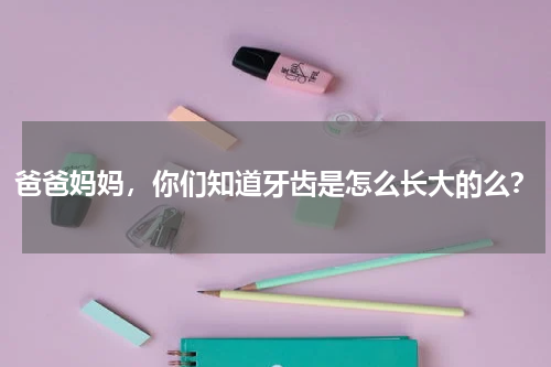 爸爸妈妈，你们知道牙齿是怎么长大的么？