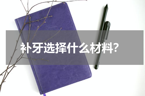 补牙选择什么材料？