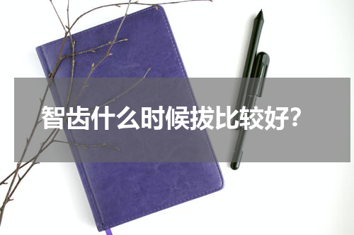智齿什么时候拔比较好？